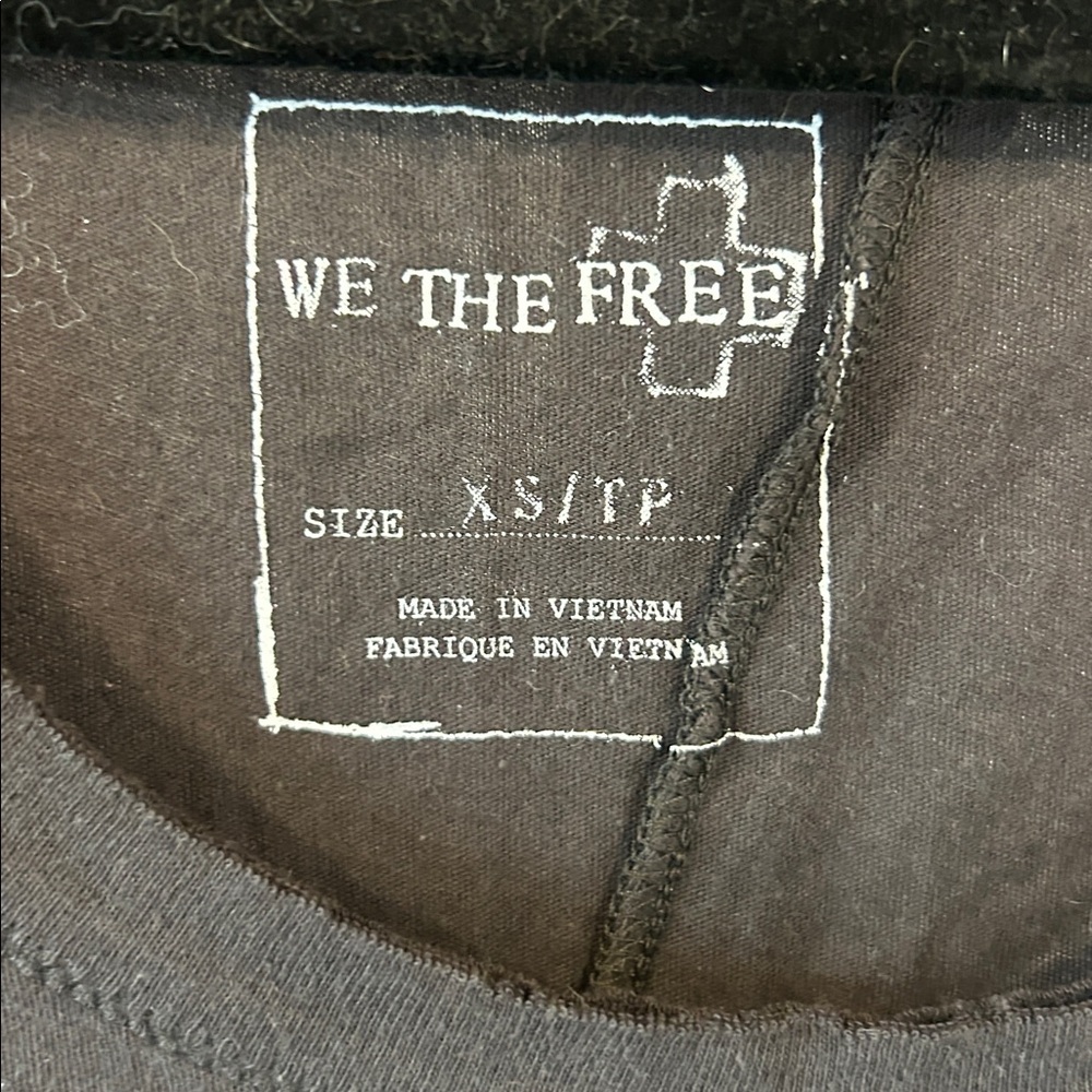 Free People We The Free Graphic Black and Red Graphic Muscle Tee - Picture 3 of 5